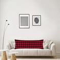thumbnail image 3 of Buffalo Check Plaid Body Pillow Cover Farmhouse Rustic Patch Woodland Checkered Plaids Red and Black Long Pillow Case Protector with Zipper Rectangle Soft Pillow Cases Covers for Bedroom 20"x54", 3 of 6