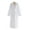 WHITE, variant on Microfiber Plush Robe With A Hood | Style: MPRH300