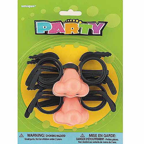 Groucho Glasses Party Favors, 4Count