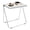Clear, variant on Shangmakel Acrylic Folding TV Tray Table, Clear Acrylic Foldable End Side Table Modern Square Table Small Folding Desk Portable Laptop Table for Small Spaces