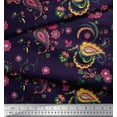 thumbnail image 3 of Soimoi Poly Georgette Fabric Floral & Paisley Print Fabric by Yard 52 Inch Wide, 3 of 3