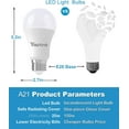 thumbnail image 5 of LED Light Bulb A21, 15W (150W Equivalent), 2200 Lumens, 4000K Natural White, Medium Base (E26)(4-Pack), 5 of 8