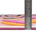 thumbnail image 5 of Unique Loom Aruba Outdoor Collection Area Rug - Oranjestad (2' x 6' Runner Pink/Gold), 5 of 7