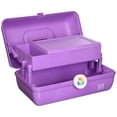 thumbnail image 3 of Caboodles Rare Purple Marble On The Go Girl Classic Cosmetic Makeup Travel Case, 3 of 3