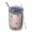 Pink Daisy Flower, variant on 12oz Tumblers Turquoise Daisy Flower Floral Pattern Vacuum Insulated Stainless Steel Travel Tumbler Cups Mug with Lid and Straw for Beer,Coffee,Beverages with Cleaning Brush for Cold & Hot Drinks