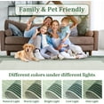 thumbnail image 5 of 2*6ft/3*5ft/5*7ft/8*10ft/9*12ft/10*13ft Rugs for Bedroom Living Room Machine Washable Rugs Bordered Rug Modern Solid Border Rug Non-Slip Stain Resistant Rug Neutral Accent Carpet for Dining Room, 5 of 8