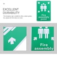 thumbnail image 2 of Point Sign Aluminum Reflective Fire Assembly Emergency Safety Sign for Office, Malls, Schools, Hotels, Hospitals, Warehouse, 2 of 6