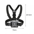 thumbnail image 3 of Arnés de montaje en el pecho para teléfono móvil, correa manos libres, accesorios de vídeo para teléfono móvil, Universal, ajustable para snowboard y , Conjunto AEE Baoblaze Soporte para teléfono en el pecho, 3 of 8