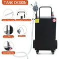 thumbnail image 5 of Acekid 45 Gallon Fuel Caddy, Portable Fuel Transfer Tank with Manual Pump, 4 Wheels, for Gasoline & Diesel, Black, 5 of 7