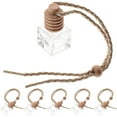 thumbnail image 4 of 6pcs Glass Hanging Diffuser Bottles for Car Empty Perfume Bottles, 4 of 9
