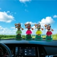 thumbnail image 3 of Car Interior Accessories Solar Powered Dance Figure Dancer Shakes Head Doll Car Decoration Dance Statue for Vehicles, 3 of 8