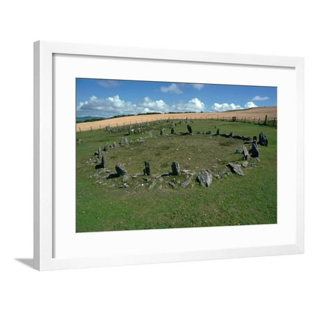 Braiid Settlement Site on the Isle of Man Framed Print Wall Art By CM