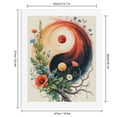 thumbnail image 2 of Paint by Numbers Kit for Adults, Yin Yang Floral Nature Art Paint by Numbers, Easy Paint by Numbers Kit for Adults Beginner, DIY Adult Paint by Number Kits on Canvas, Home Decor, 2 of 7