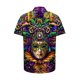 thumbnail image 4 of Camisas de Manga Larga para Hombres, Mardi Gras Imprimir Botón Solapa Camisa Casual, Fiesta Superior, 4 of 9