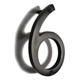 thumbnail image 2 of NACH Floating Mount Shadow House Address Number For Outside or Inside, Metal Modern House Numbers For Mailbox, Front Door, Maximum Rust Protection, Black Aluminum, 4 inch, Number 6, HH-SDW4-BLK-6, 2 of 5