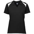 thumbnail image 3 of Holloway Sportswear XS Womens Laser Polo Black/White 222346, 3 of 3