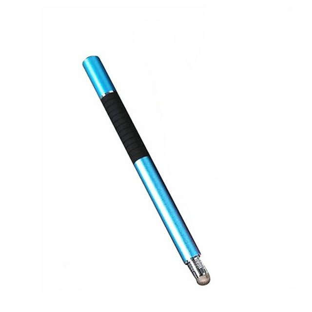 EeaseCA Universal 2 in 1 Disc and Fiber Tip Capacitive Stylus Touch Screen Pen for All Touch Screen Devices Tablets & Cell Phones (Light Blue)