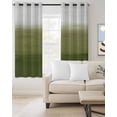 thumbnail image 2 of Sage Green Ombre Blackout Curtains for Bedroom/Living Room, Thermal Insulated Kitchen Curtains, Modern Abstract Art Texture Grommet Darkening Window Treatment Drapes 52"x72"x2, 2 of 8