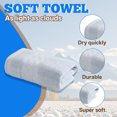 thumbnail image 3 of AUQ Wash Gags for Body,Soft Absorbent Loop Structure Hand Towels for Bathroom,Strong Reinforced Edge Lines Face Cloths,Blue,29.53*13.78*0.39in, 3 of 7