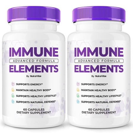 (2 Pack) Immune Elements Capsules – Daily Immune Defense Supplement for Wellness, Vitality, and Year-Round Function Support – Easy-to-Take Pills (120 Capsules)