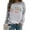 Grey, variant on Women's Sweatshirt Long Sleeve Sweatshirt Pullover Women Blue Sweat Shirt Cute Winter Outfits for Women Young Women