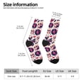 thumbnail image 2 of Picia Skull lips record Guitar Print Athletic Socks for Men & Women – Cushioned Moisture-Wicking Crew Socks for Sports, Running, and Training, Soft & Breathable Size 5-11, 2 of 6