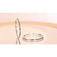 thumbnail image 3 of Hypoallergenic Big Circle Simple Jewelry 925 Sterling Silver Huggie Hoop Earring, 3 of 8
