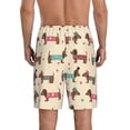 thumbnail image 4 of Lsque Dachshund Dog Puppy Mens Sleep Pajama Shorts,Short Pajama Pants, Cotton Ultra-Soft Knit-X-Large, 4 of 9
