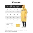 thumbnail image 3 of Mens Long Safety Rain Coats with Air Vents Reflective Stripes Waterproof Packable Rain Jacket with Hood Lightweight, 3 of 8