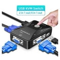 thumbnail image 2 of USB KVM Switch Switcher 2/4Port VGA Switch Splitter 1920*1440 VGA Video Switch For USB Device Keyboard Mouse Monitor Adapter ,Fast and Stable Transmission, 2 of 4
