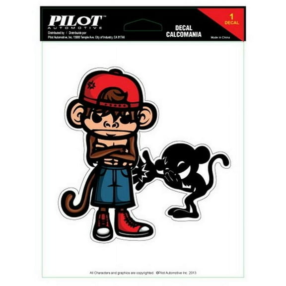 Pilot Automotive GRP-503 6 x 8 in. Bad Monkey Decal