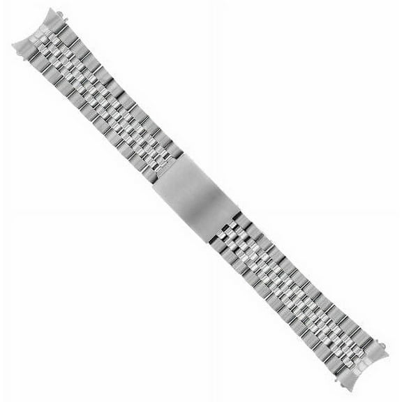 19MM STAINLESS STEEL JUBILEE WATCH BAND FOR ROLEX 34MM DATE 15000, 15010, 15200