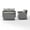 Gray, variant on Crosley Furniture Bradenton 3 Piece Fabric Patio Sofa Set in Brown and Sand