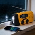thumbnail image 4 of Horivan Solar Hand Crank Emergency Radio Portable AM/FM/NOAA Weather Radio 2000mAh Power Bank for Phone Charging Survival Gear for Camping Hiking Outdoor Emergency Preparedness Kit, 4 of 7