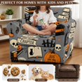 thumbnail image 5 of FUIALDOLG 2 Piece Stretch Stylish Furniture Chair Covers for Living Room Armchair Slipcovers with Elastic Bottom for Pets, Halloween Black Cat Spandex Sofa Cover, 5 of 8