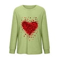 thumbnail image 4 of VgaVtl Long Sleeve T Shirts for Women Plus Size Valentines Womens Tops Pullover Leisure Holiday Loose Heart Print Tops, 4 of 4