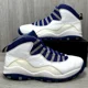 thumbnail image 1 of Ni - ke Ni - ke Air Jordan 10 Retro Old Royal White Mens 10 487214-107 Shoes Sneakers 2012, 1 of 5