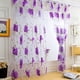 thumbnail image 2 of 1 Uds. Cortina de ventana de puerta de tul con hojas de enredaderas, Panel transparente, cenefas de bufanda, 2 of 4