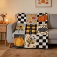 thumbnail image 6 of ShengapQ Cute Fall Blanket, Cozy Flannel Nap Blanket, Lightweight Heat Retaining Throw Blanket for Home Decor, Perfect for Autumn and Thanksgiving, Soft and Portable Blanket, 39×28in, 6 of 6