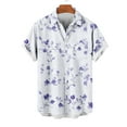 thumbnail image 2 of Floral Tropical Hawaiian Shirts for Men Button Down Shirts Short Sleeve Summer Vacation Beach Shirts with Pocket, 2 of 5