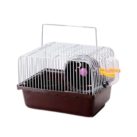 Small Hamster Cage with Wheel Accessories Portable Carrier for Small Animals