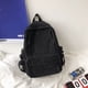 thumbnail image 4 of Sonducket para niña, bolsa de estudiante, bolso de hombro, multicolor, de gran capacidad, de pana, estilo Ins, dulce regalo, ligero Mochilas Negro (sin colgante), 4 of 6