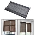 thumbnail image 4 of Persianas para ventana, cortinas de luz, cortina de privacidad para dormitorio, cocina, baño, balcón, sótano - Gris 135x60cm Sunnimix Cortina de sombra de ventana, 4 of 7