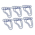 thumbnail image 1 of Paper Clips, 100PCS Lightweight Anti Rust Plating Foot Shape Paper Clips  for Office Blue,Green, 1 of 7