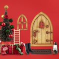 thumbnail image 5 of Juego decorativo navideño de minicasa de muñecas de 10 piezas Mini puerta decorativa de gnomo, 5 of 5