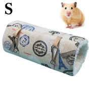 Bangcool Hamster Tunnel Hammock Warm Soft Hamster Tube Toy Hanging Bed for Small Animals