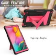 thumbnail image 3 of Galaxy Tab A 10.1 2019 Case T510 T510, Allytech Heavy Duty Protection Multi Angle Viewing Stand Shockproof Kids Friendly Rugged Back Cover Case for Samsung Galaxy Tab A 10.1" 2019, Black/Rose, 3 of 4