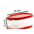 thumbnail image 3 of Tupperware. MM Oval #1 Containers 500 ml Red Set of 4 Pc(Plastic), 3 of 5