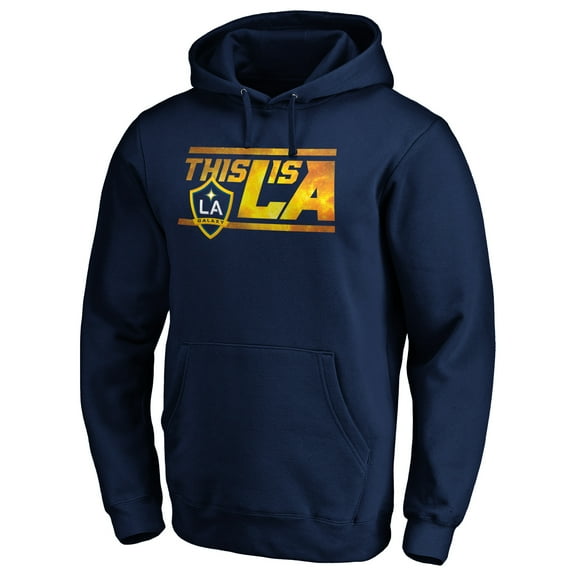 Men's Navy LA Galaxy Hometown Distance Pullover Hoodie