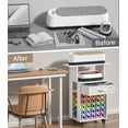 thumbnail image 5 of MagicFox Rolling Craft Cart and Storage Table for Cricut - VDamu Vinyl Roll Holder and Craft Room Organizer, 5 of 6